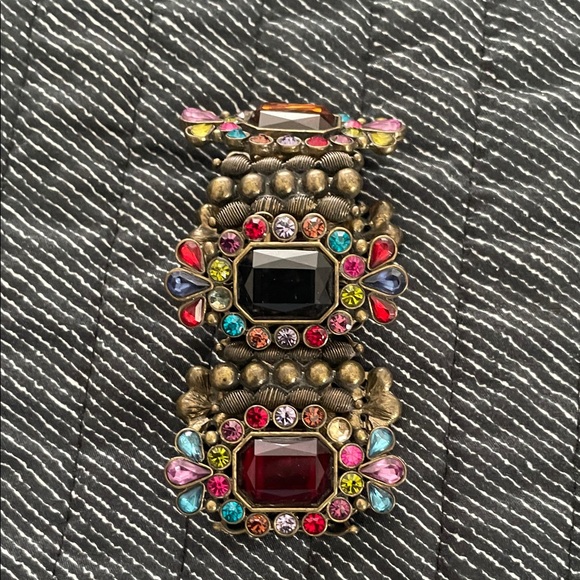 Multicolor Gemstone Bracelet and Ring Set - Picture 7 of 9